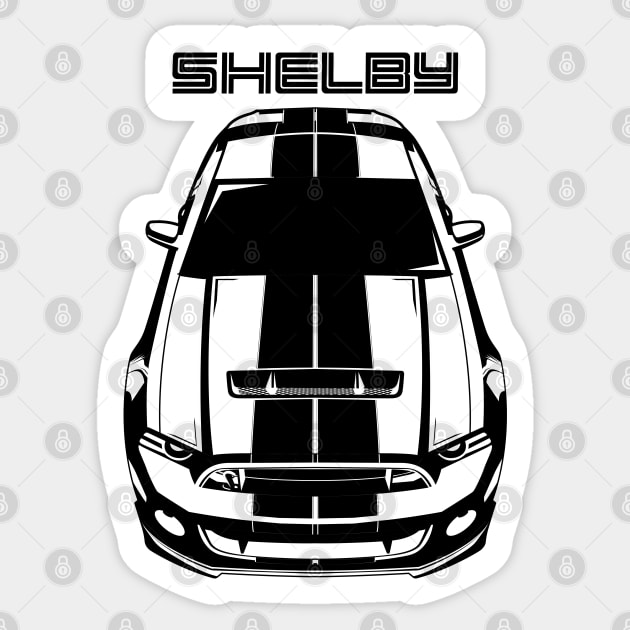 Ford Mustang Shelby GT500 S197 2013-2014 - Black Stripes Sticker by V8social